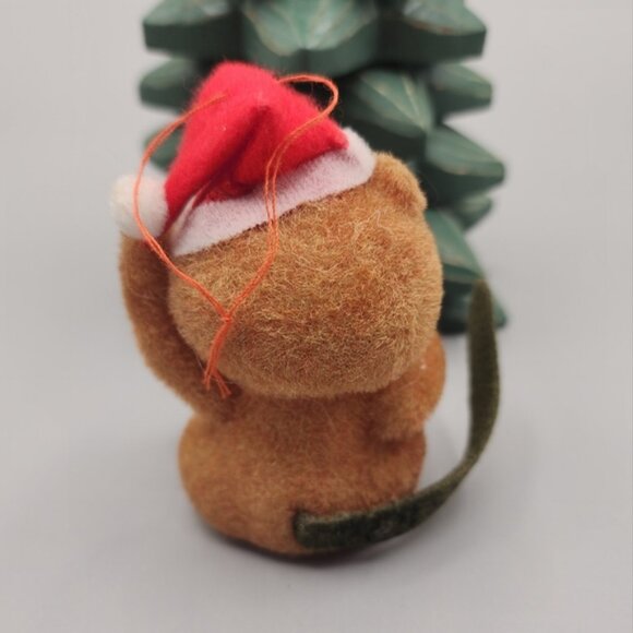 Vintage Flocked Christmas Ornaments - Picture 4 of 8